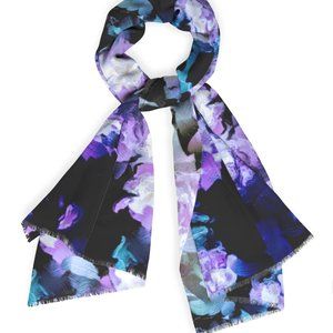 "Evening Romance" Cashmere/Silk Original Art Scarf/Wrap